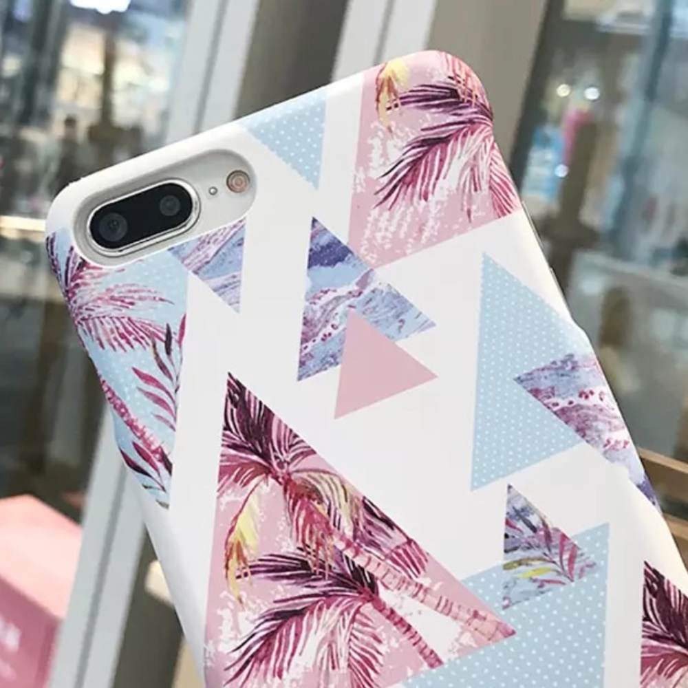 NEW iPhone 7/8/7+/8+ Retro Palm Ocean Hard Case - Picture 2 of 3